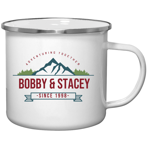 Image of Color Camping Tin Mug Design 8