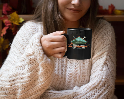 Image of 11oz Black Coffee Mug - Design 9