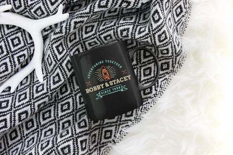 Image of 11oz Black Coffee Mug - Design 9