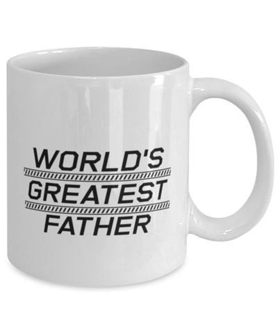 Image of Funny Dad Mug, World's Greatest Father, Sarcasm Birthday Gift For Father From Son Daughter, Daddy Christmas Gift