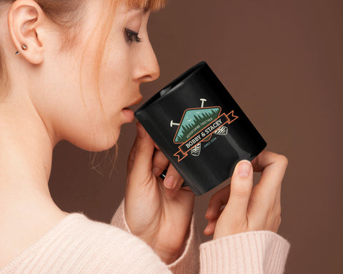 Image of 11oz Black Coffee Mug - Design 9