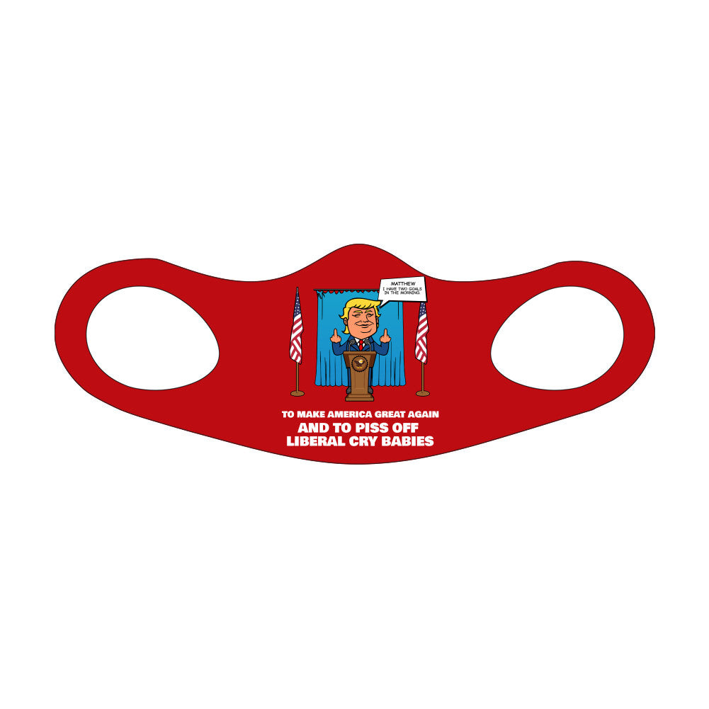 Two Goals - Face Mask Fitted Sublimation All Over Print