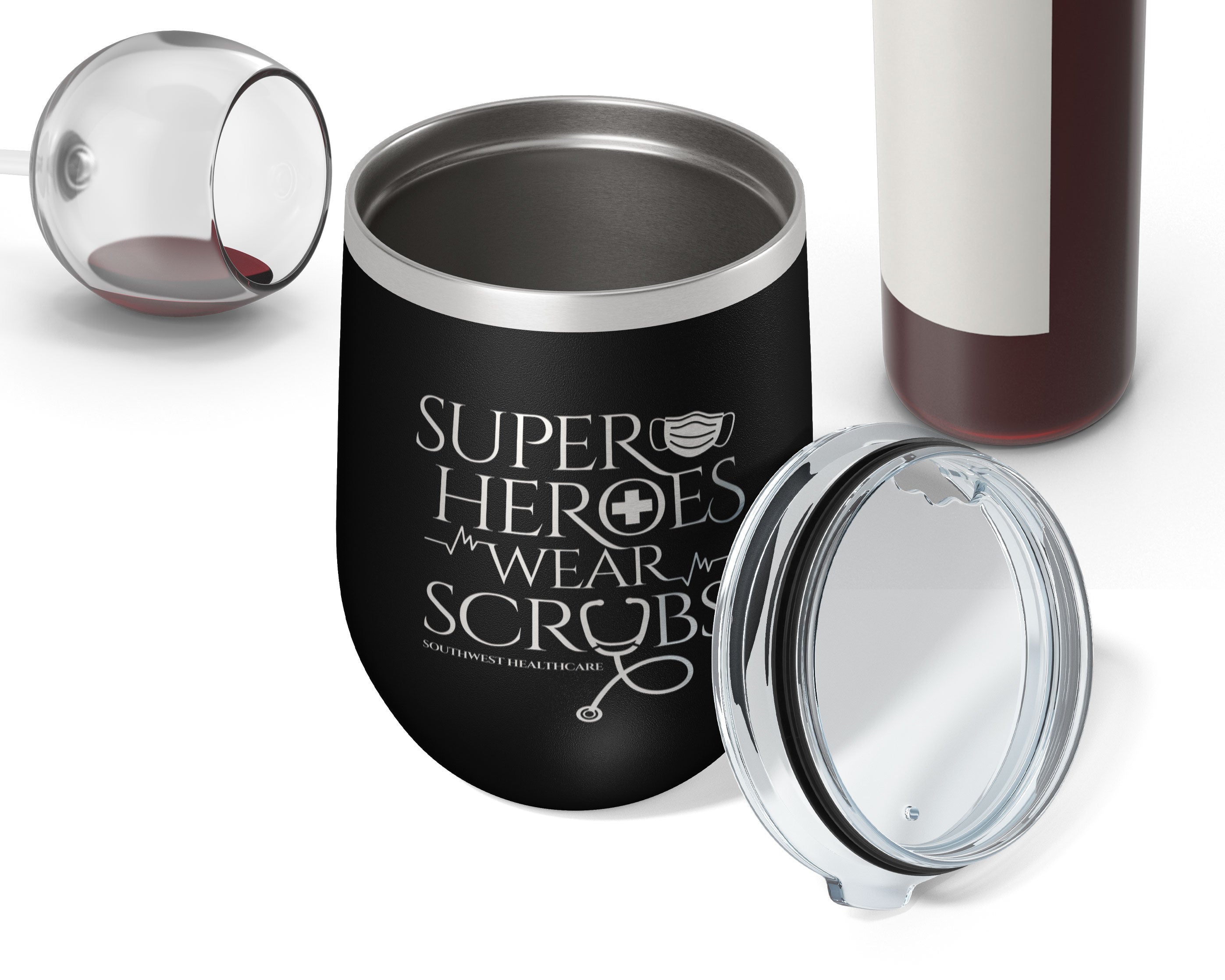 Superheroes 12oz Wine Tumbler