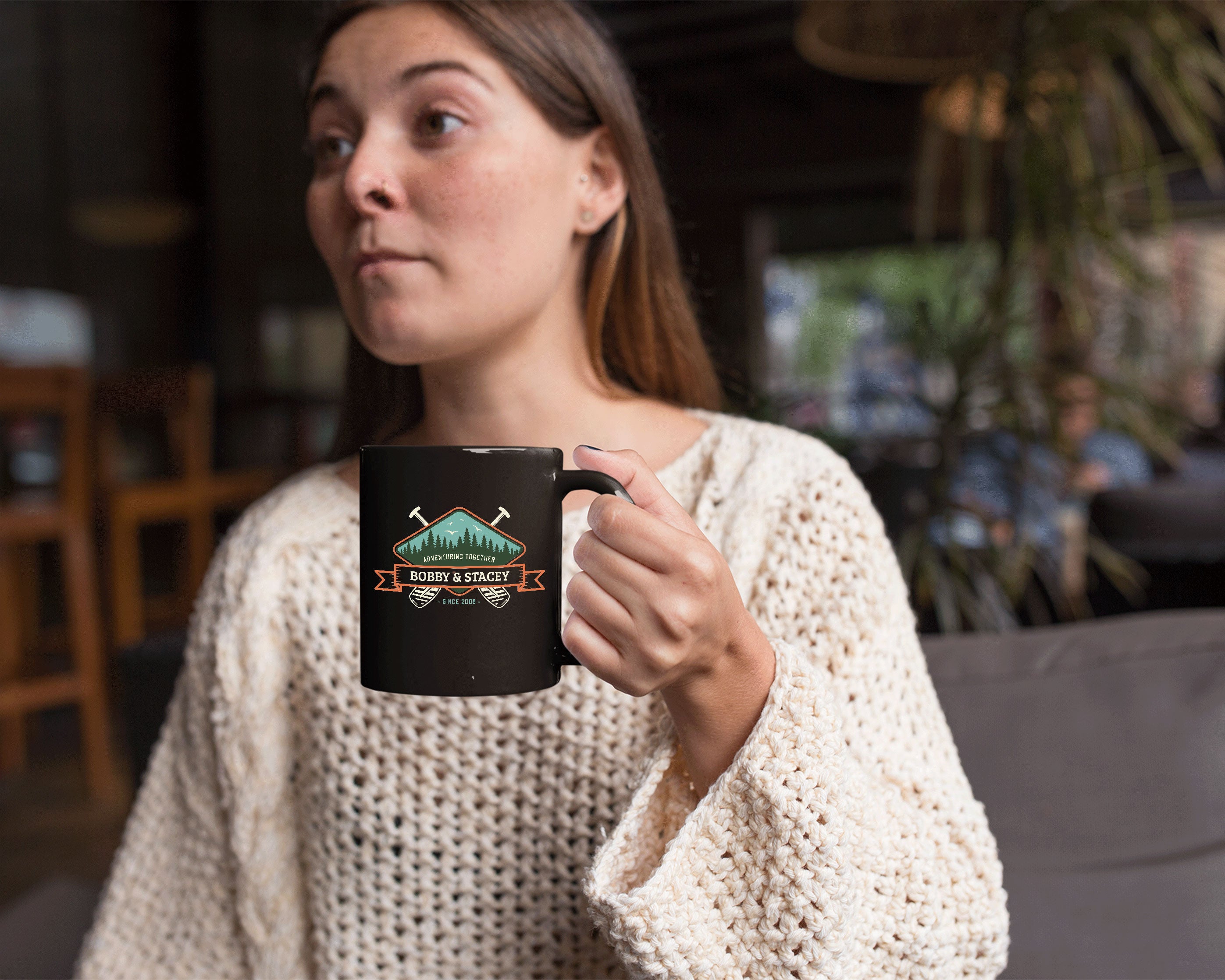 11oz Black Coffee Mug - Design 9