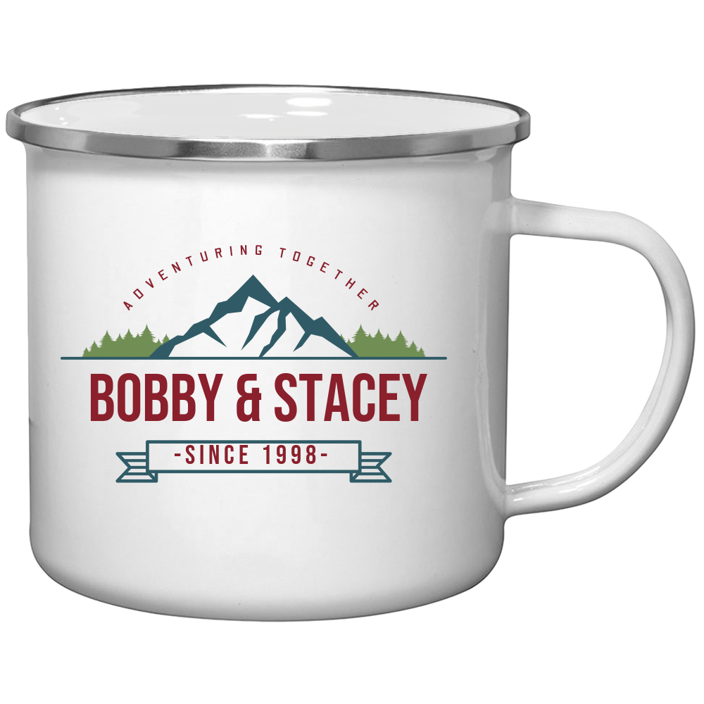 Color Camping Tin Mug Design 8