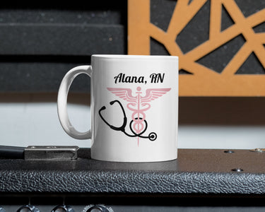 Nurse Badge Coffee Mug 11oz - White
