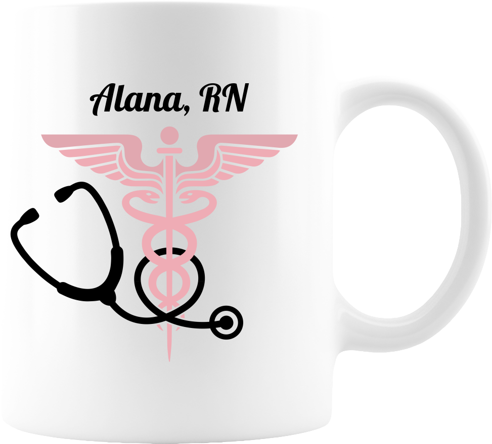 Nurse Badge Coffee Mug 11oz - White