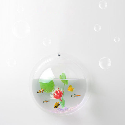 Image of High Quality Acrylic Wall Hanging Bubble Aquarium Bowl Fish Tank Aquarium,shrimp fish tanks, Home Decoration