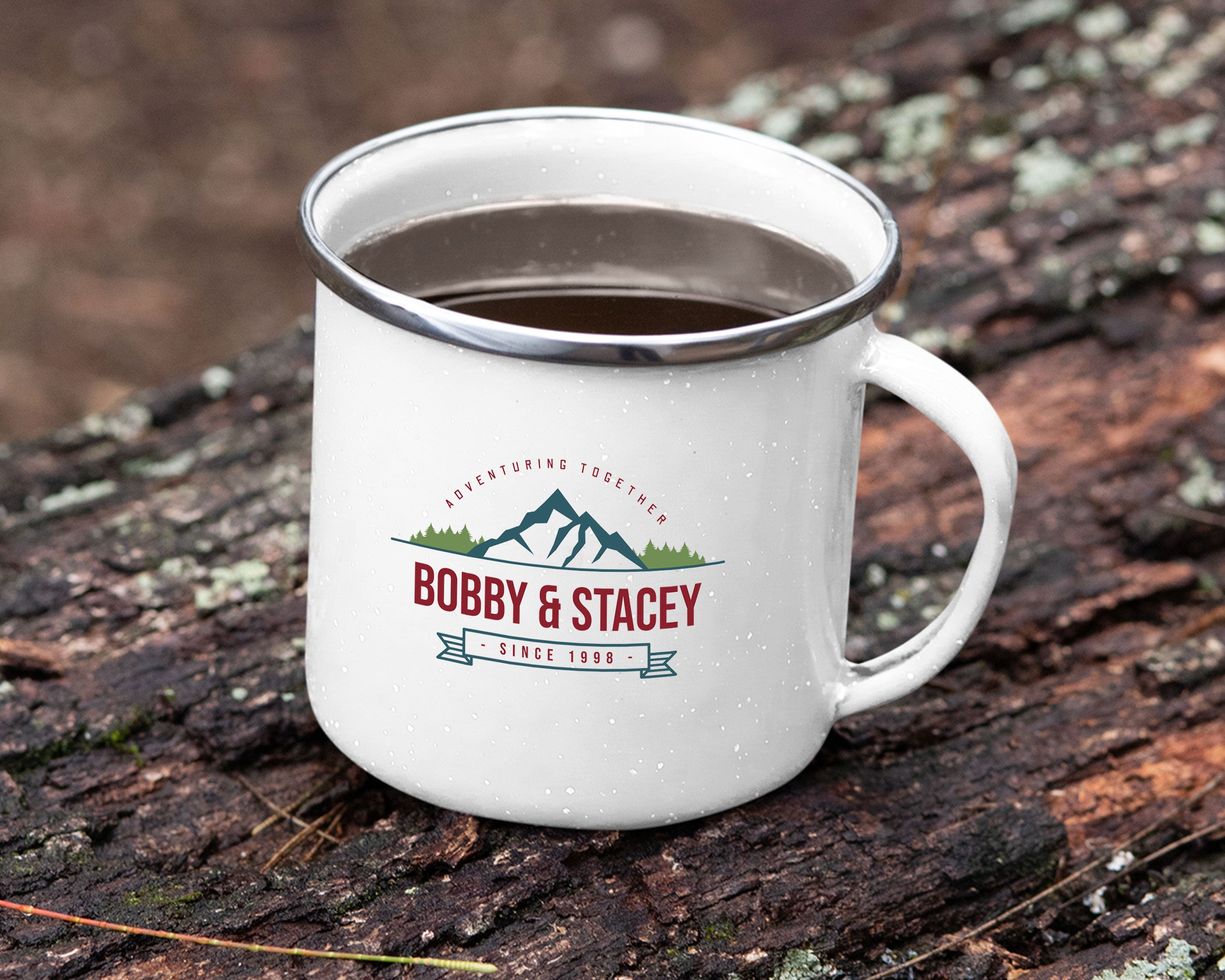 Color Camping Tin Mug Design 8