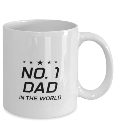 Image of Funny Dad Mug, No. 1 Dad In The World, Sarcasm Birthday Gift For Father From Son Daughter, Daddy Christmas Gift