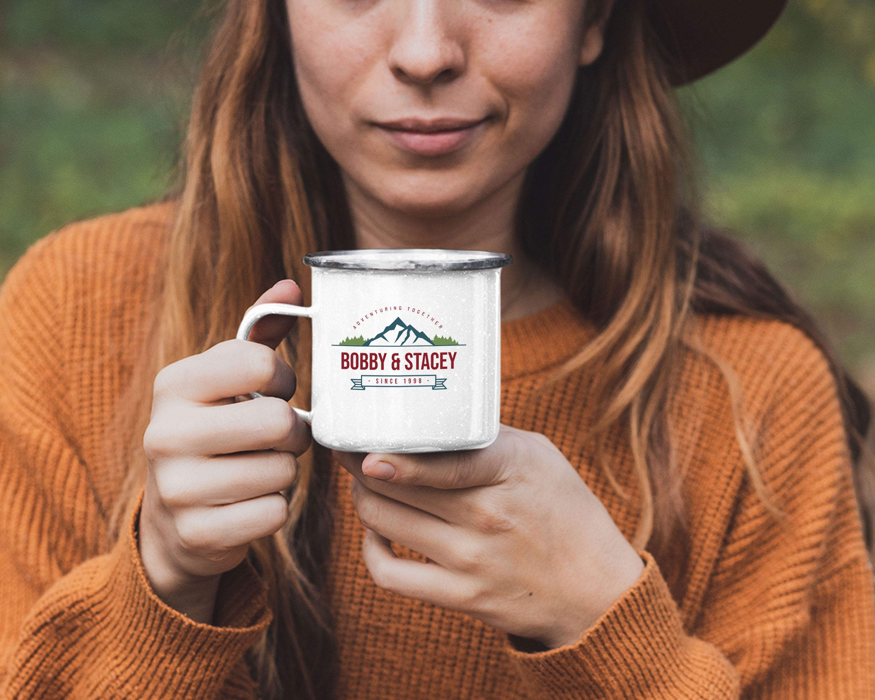 Color Camping Tin Mug Design 8