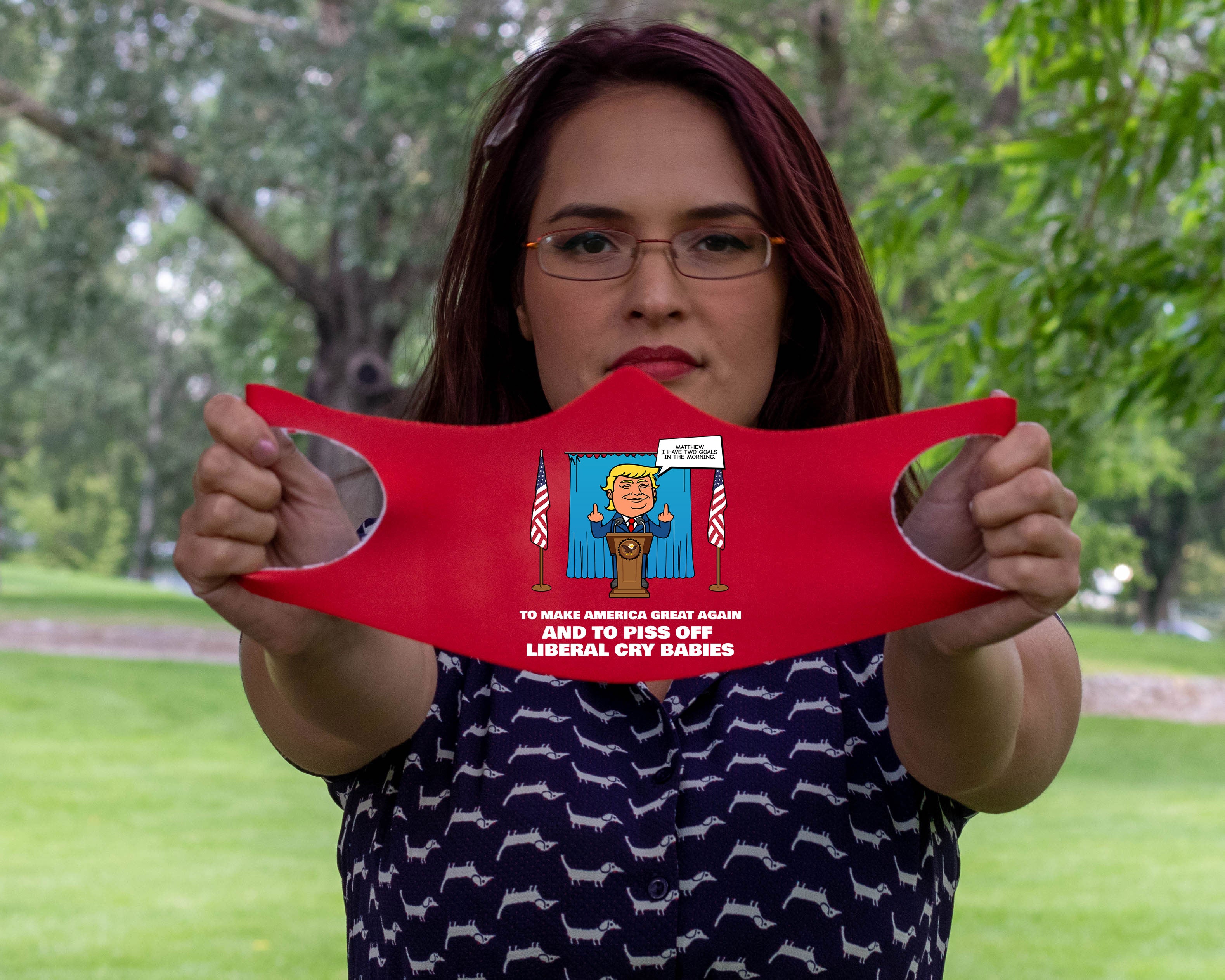 Two Goals - Face Mask Fitted Sublimation All Over Print