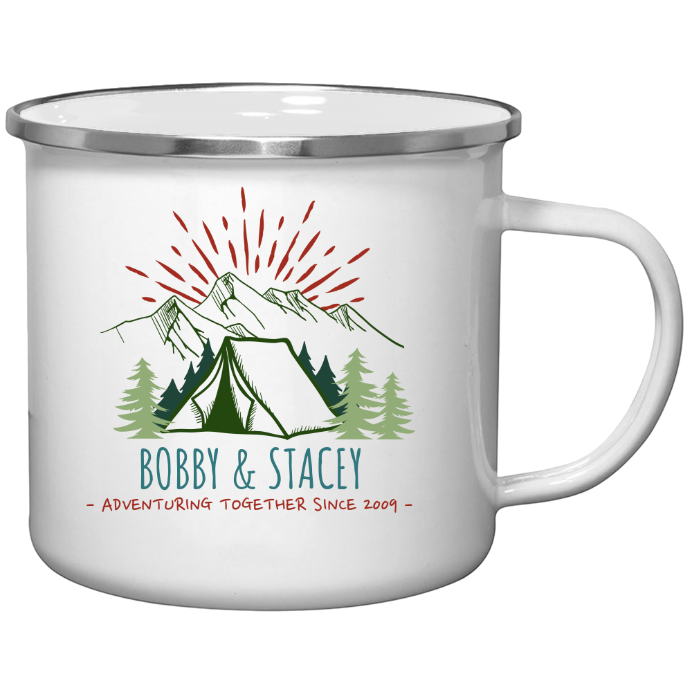 Color Camping Tin Mug Design 6