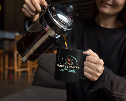 Image of 11oz Black Coffee Mug - Design 9