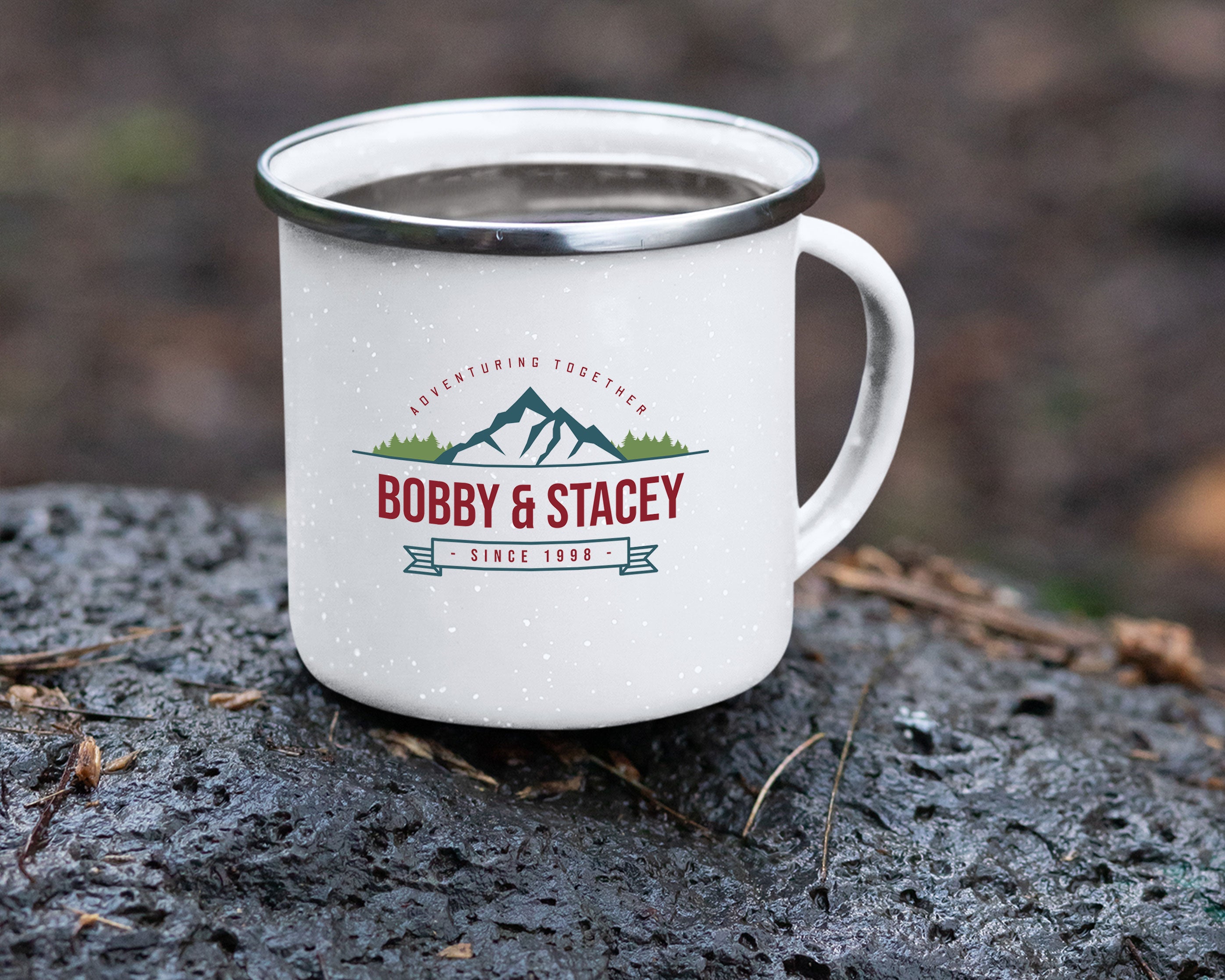 Color Camping Tin Mug Design 8