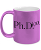 PhD Gift for Her / PhDiva / Metallic Mug