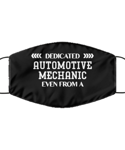 Funny Black Face Mask For Automotive mechanic, Dedicated Automotive mechanic Even From A Distance, Breathable Lightweight Mask Gift For Adult Men Women