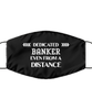 Funny Black Face Mask For Banker, Dedicated Banker Even From A Distance, Breathable Lightweight Mask Gift For Adult Men Women