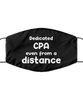 Funny Black Face Mask For CPA, Dedicated CPA Even From A Distance, Breathable Lightweight Mask Gift For Adult Men Women