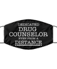 Funny Black Face Mask For Drug counselor, Dedicated Drug counselor Even From A Distance, Breathable Lightweight Mask Gift For Adult Men Women