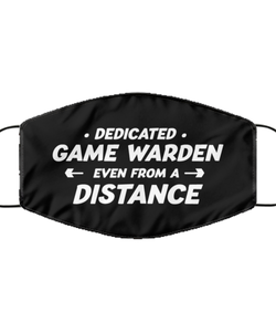 Funny Black Face Mask For Game warden, Dedicated Game warden Even From A Distance, Breathable Lightweight Mask Gift For Adult Men Women