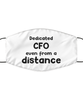 Funny White Face Mask For CFO, Dedicated CFO Even From A Distance, Breathable Lightweight Mask Gift For Adult Men Women