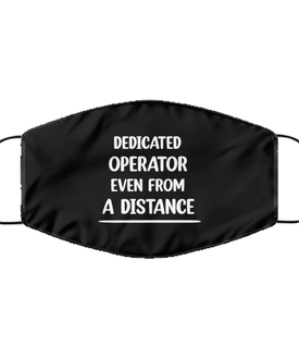 Funny Black Face Mask For Operator, Dedicated Operator Even From A Distance, Breathable Lightweight Mask Gift For Adult Men Women