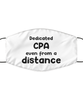 Funny White Face Mask For CPA, Dedicated CPA Even From A Distance, Breathable Lightweight Mask Gift For Adult Men Women