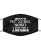 Funny Black Face Mask For Pest control worker, Dedicated Pest control worker Even From A Distance, Breathable Lightweight Mask Gift For Adult Men Women