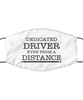 Funny White Face Mask For Driver, Dedicated Driver Even From A Distance, Breathable Lightweight Mask Gift For Adult Men Women