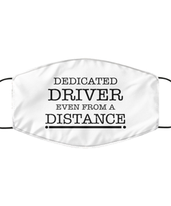 Funny White Face Mask For Driver, Dedicated Driver Even From A Distance, Breathable Lightweight Mask Gift For Adult Men Women