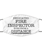 Funny White Face Mask For Fire inspector, Dedicated Fire inspector Even From A Distance, Breathable Lightweight Mask Gift For Adult Men Women