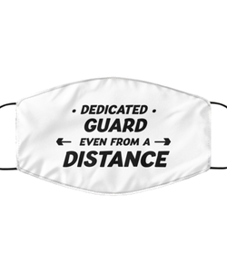 Funny White Face Mask For Guard, Dedicated Guard Even From A Distance, Breathable Lightweight Mask Gift For Adult Men Women