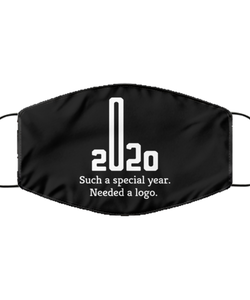 Merry Christmas Quarantine Black Face Mask, 2020 Such a special year. Needed a logo., Funny Xmas 2020 Gift Idea For Adult Men Women