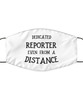 Funny White Face Mask For Reporter, Dedicated Reporter Even From A Distance, Breathable Lightweight Mask Gift For Adult Men Women