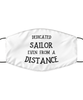 Funny White Face Mask For Sailor, Dedicated Sailor Even From A Distance, Breathable Lightweight Mask Gift For Adult Men Women