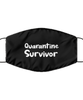 Merry Christmas Quarantine Black Face Mask, Quarantine Survivor, Funny Xmas 2020 Gift Idea For Adult Men Women