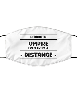 Funny White Face Mask For Umpire, Dedicated Umpire Even From A Distance, Breathable Lightweight Mask Gift For Adult Men Women