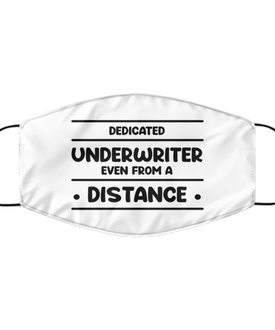 Funny White Face Mask For Underwriter, Dedicated Underwriter Even From A Distance, Breathable Lightweight Mask Gift For Adult Men Women