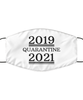 Merry Christmas Quarantine White Face Mask, 2019 Quarantine 2021, Funny Xmas 2020 Gift Idea For Adult Men Women