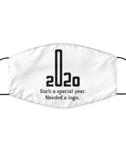 Merry Christmas Quarantine White Face Mask, 2020 Such a special year. Needed a logo., Funny Xmas 2020 Gift Idea For Adult Men Women