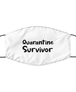 Merry Christmas Quarantine White Face Mask, Quarantine Survivor, Funny Xmas 2020 Gift Idea For Adult Men Women