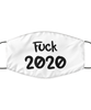 Merry Christmas Quarantine White Face Mask, Fuck 2020, Funny Xmas 2020 Gift Idea For Adult Men Women