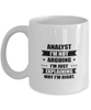 Analyst Funny Mug, I'm just explaining why I'm right. Best Sarcasm Ceramic Cup, Unique Present For Coworker Men Women