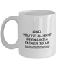 Funny Dad Mug, Dad, You've Always Been Like A Father To Me, Sarcasm Birthday Gift For Father From Son Daughter, Daddy Christmas Gift