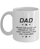 Funny Dad Mug, Dad No Matter What Life Throws At You, Sarcasm Birthday Gift For Father From Son Daughter, Daddy Christmas Gift