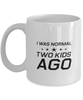 Funny Mom Mug, I Was Normal Two Kids Ago, Sarcasm Birthday Gift For Mother From Son Daughter, Mommy Christmas Gift