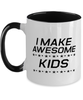 Funny Dad Two Tone Mug, I Make Awesome Kids, Sarcasm Birthday Gift For Father From Son Daughter, Daddy Christmas Gift