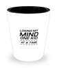 Funny Mom Shot Glass, Losing My Mind One Kid At A Time, Sarcasm Birthday Gift For Mother From Son Daughter, Mommy Christmas Gift