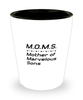 Funny Mom Shot Glass, M.O.M.S. Mother of Marvelous Sons, Sarcasm Birthday Gift For Mother From Son Daughter, Mommy Christmas Gift